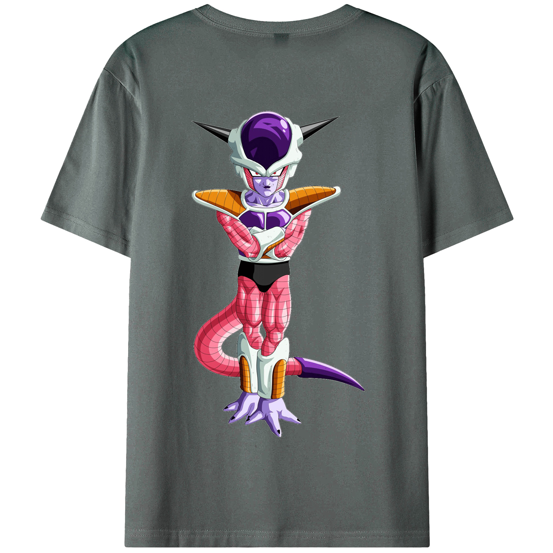 （画像用） ドラゴンボール フリーザ DRAGON BALL Frieza 綿100％半袖Tシャツ（背面プリント）